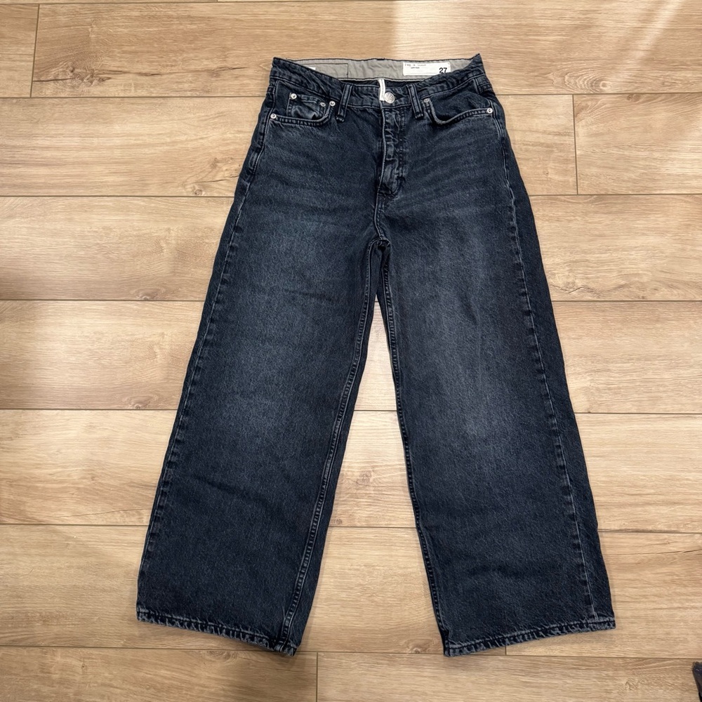 Rag & Bone Andi Ankle Wide-Leg Jeans - Size 27